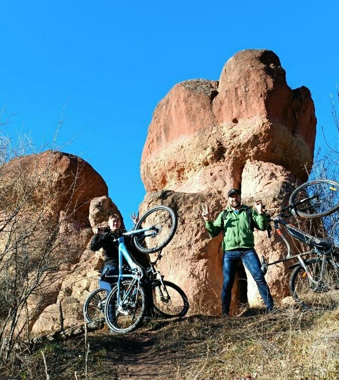кисловодск, красные каменные грибы