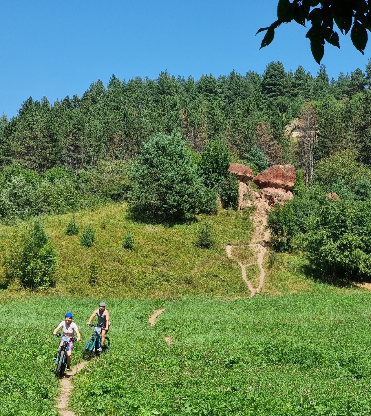 кисловодск, красные каменные грибы